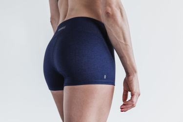 Nobull 2'' Plush Heather Women's Shorts Navy | Australia (HV6495)